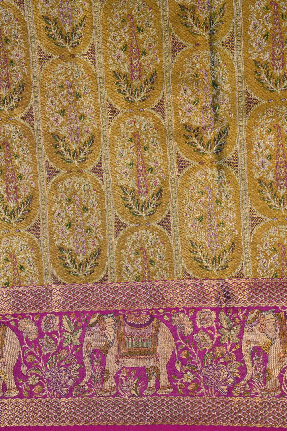 Image of Gold Tissue Brocade Kanchipattu Saree