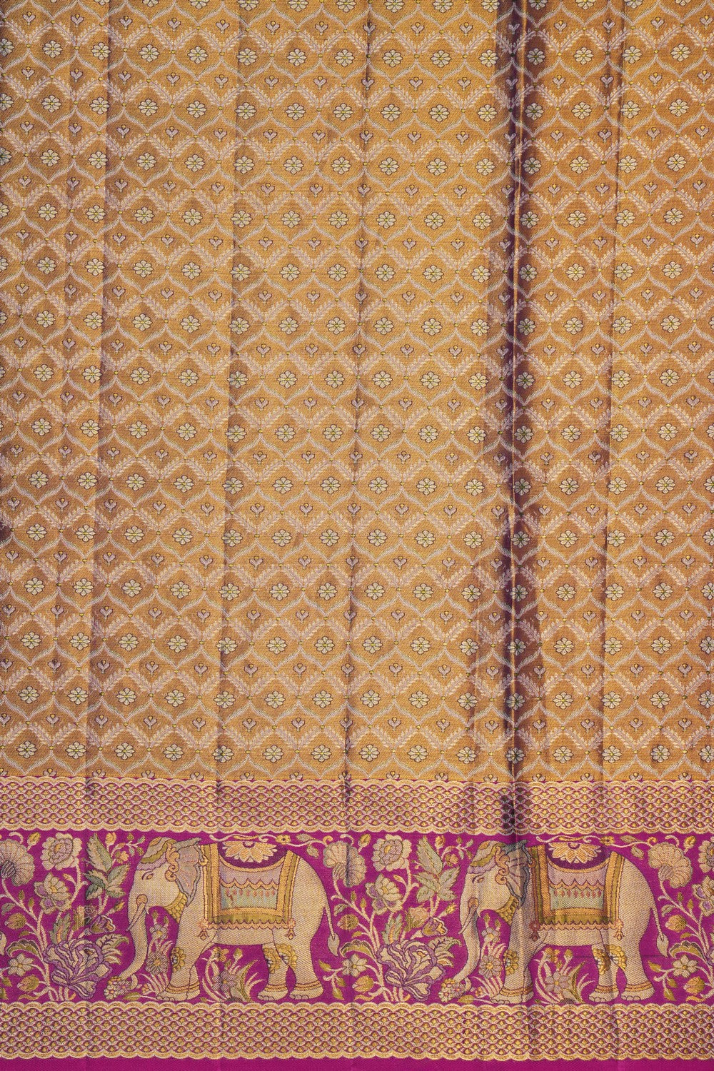 Image of Gold Tissue Brocade Kanchipattu Saree