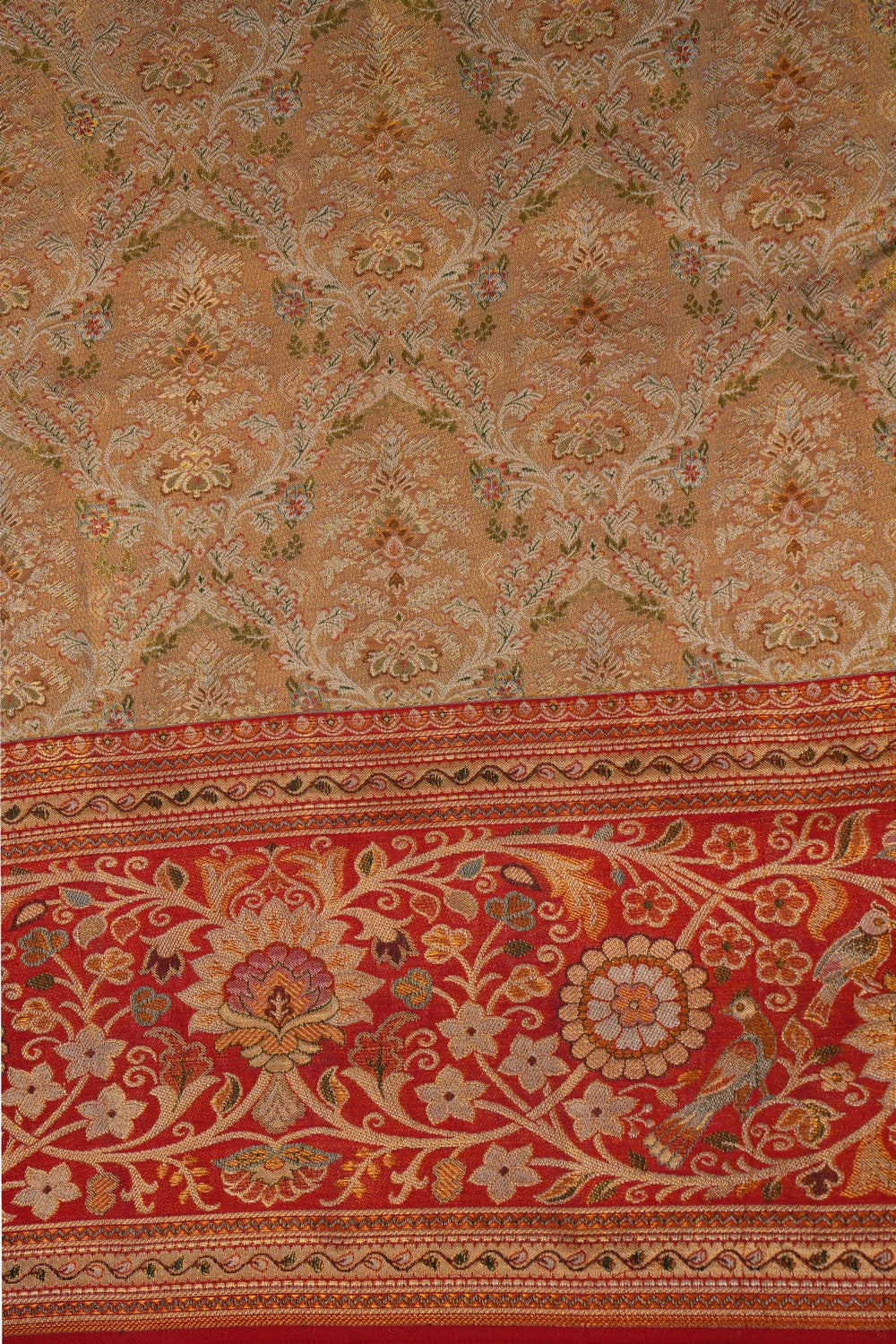 Image of Gold Tissue Brocade Kanchipattu Saree