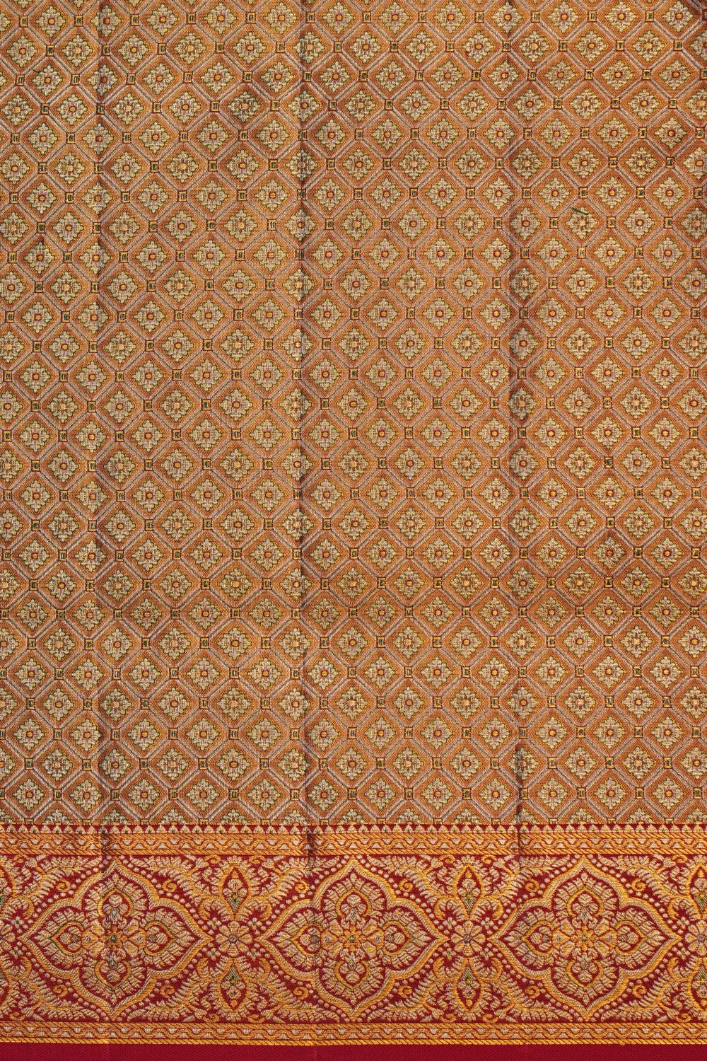 Image of Kanchipattu Tissue Brocade Gold Saree