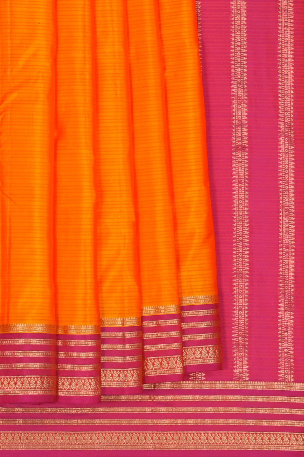 Image of South Silk Orange Saree