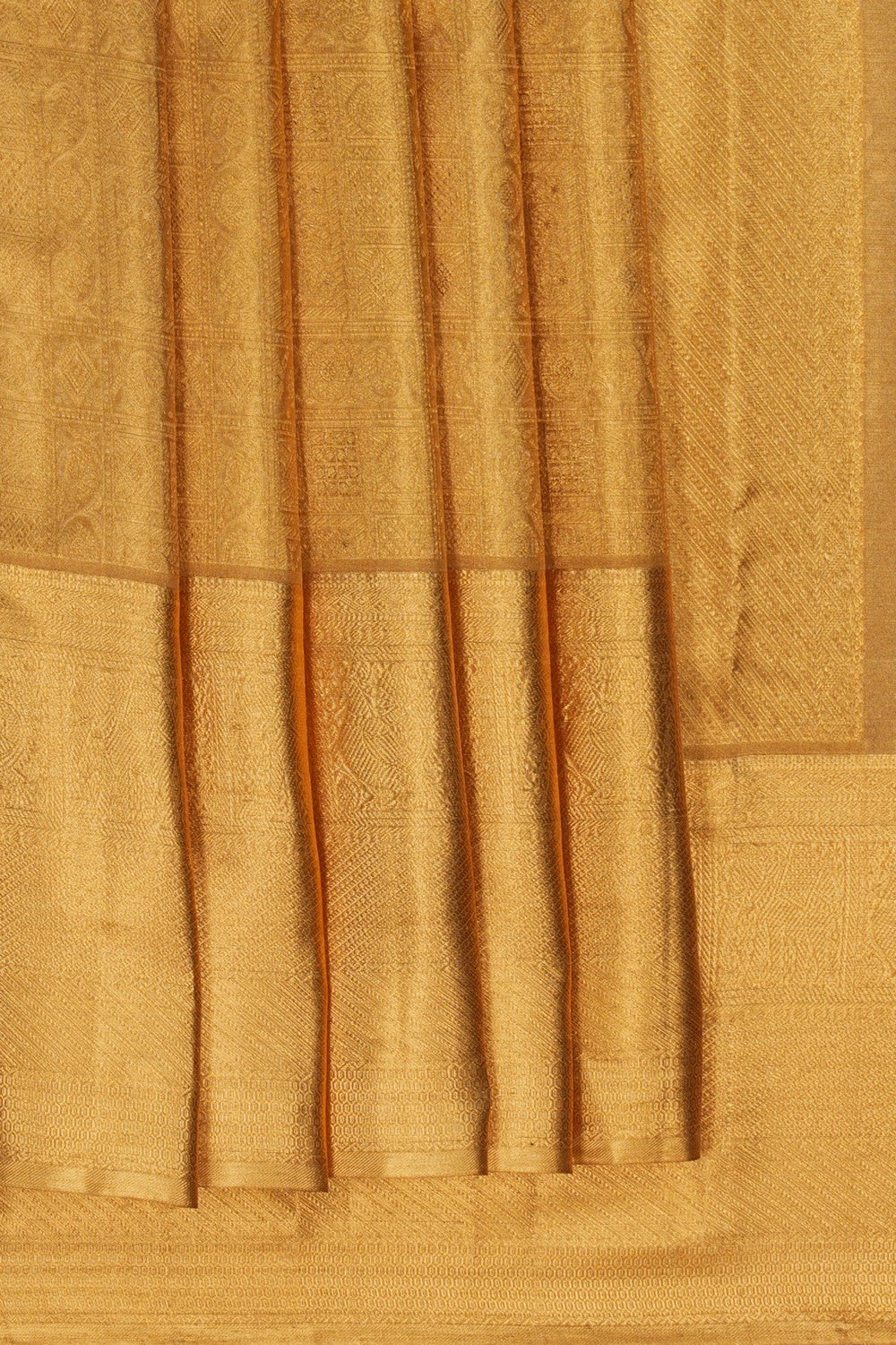 Image of Kanchipattu Tissue Brocade Gold Saree