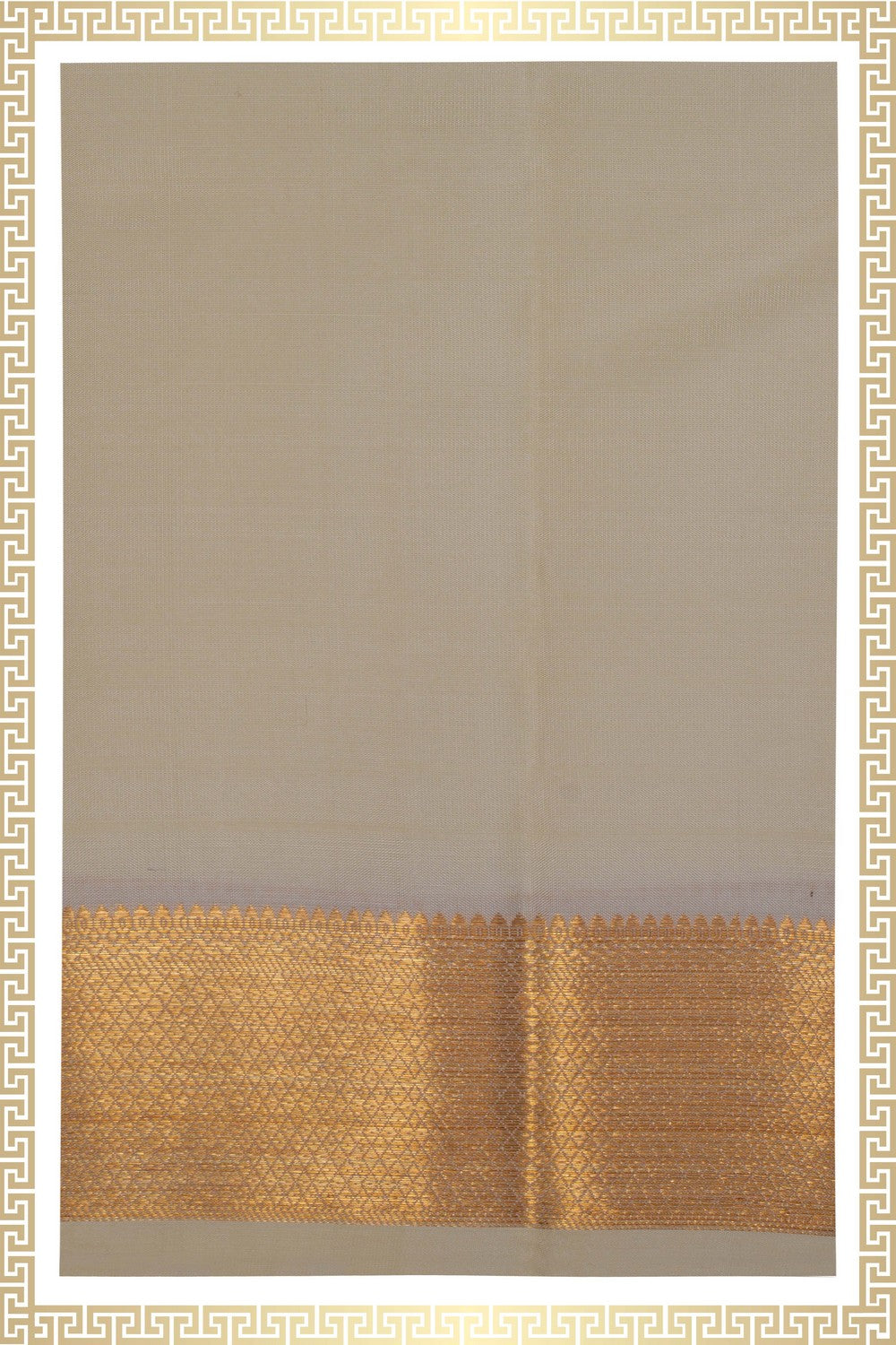 Image of Kanchi Silk Dhoti With Kanduva (8 X 4) 2 PCS Set