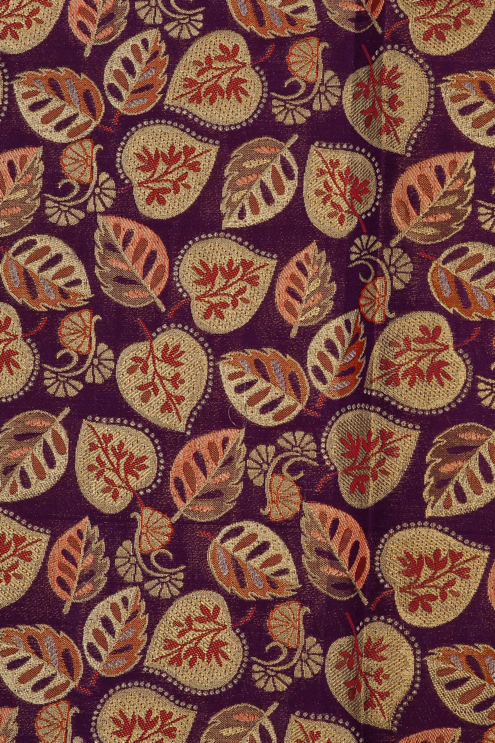 Image of Kanchipattu Pavada Purple Unstitched Set