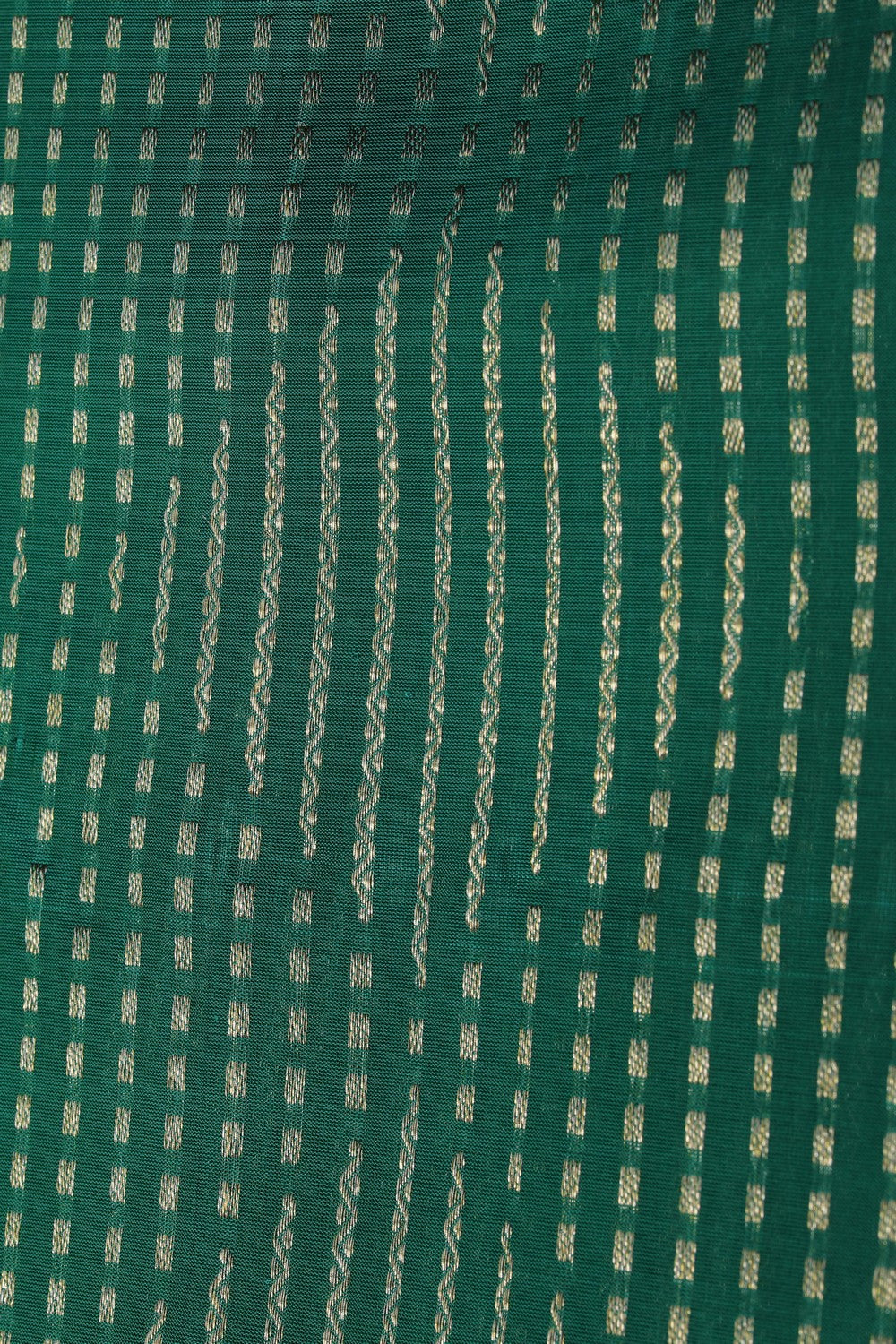 Image of Venkatagiri Brocade Teal-Green Saree