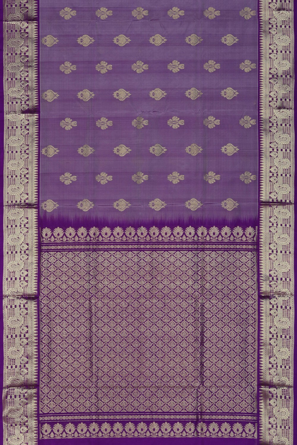 Image of Venkatagiri Lavender-Purple Saree