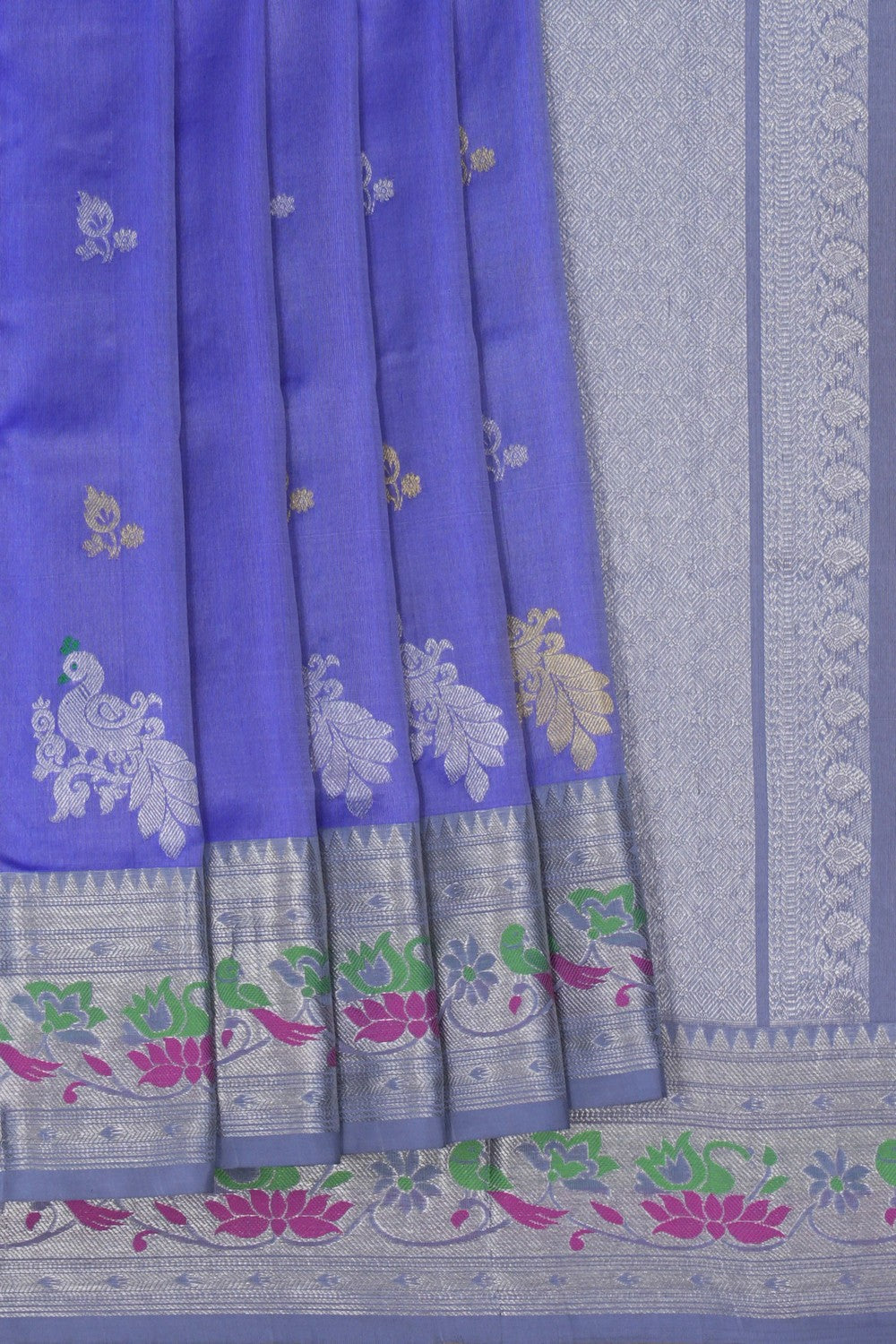 Image of Venkatagiri Purple Saree