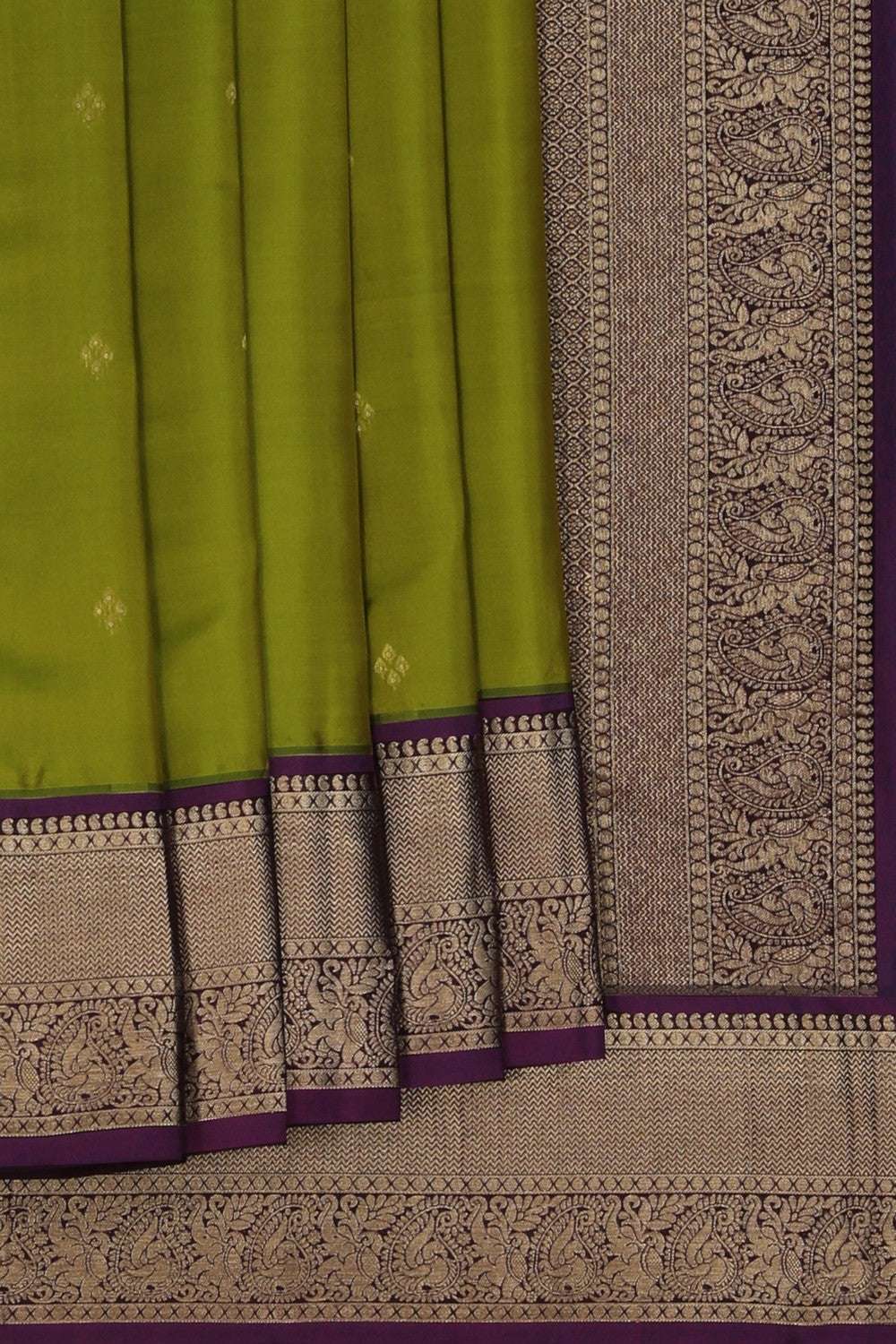 Image of Kanchi Silk Moss Green Saree