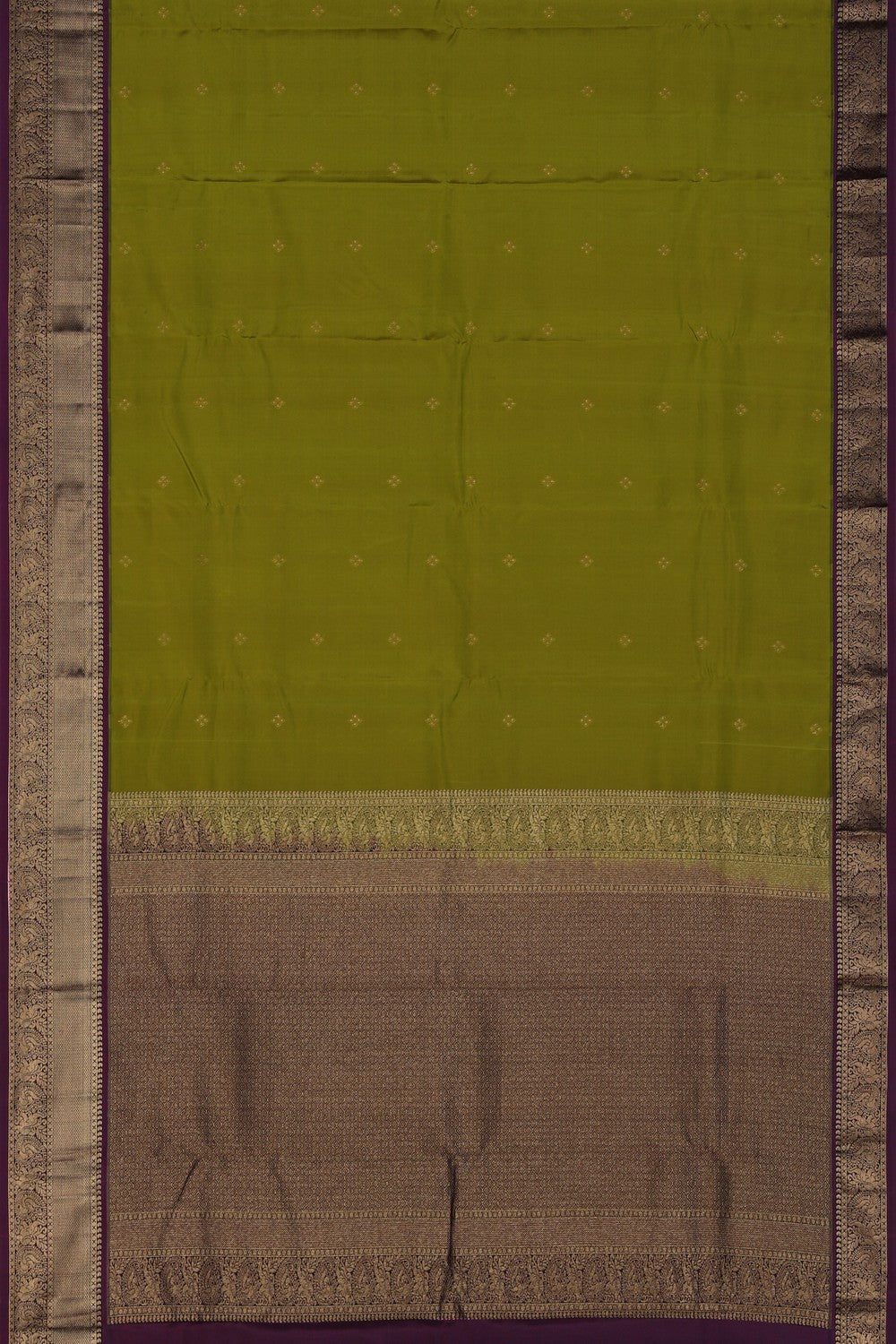 Image of Kanchi Silk Moss Green Saree