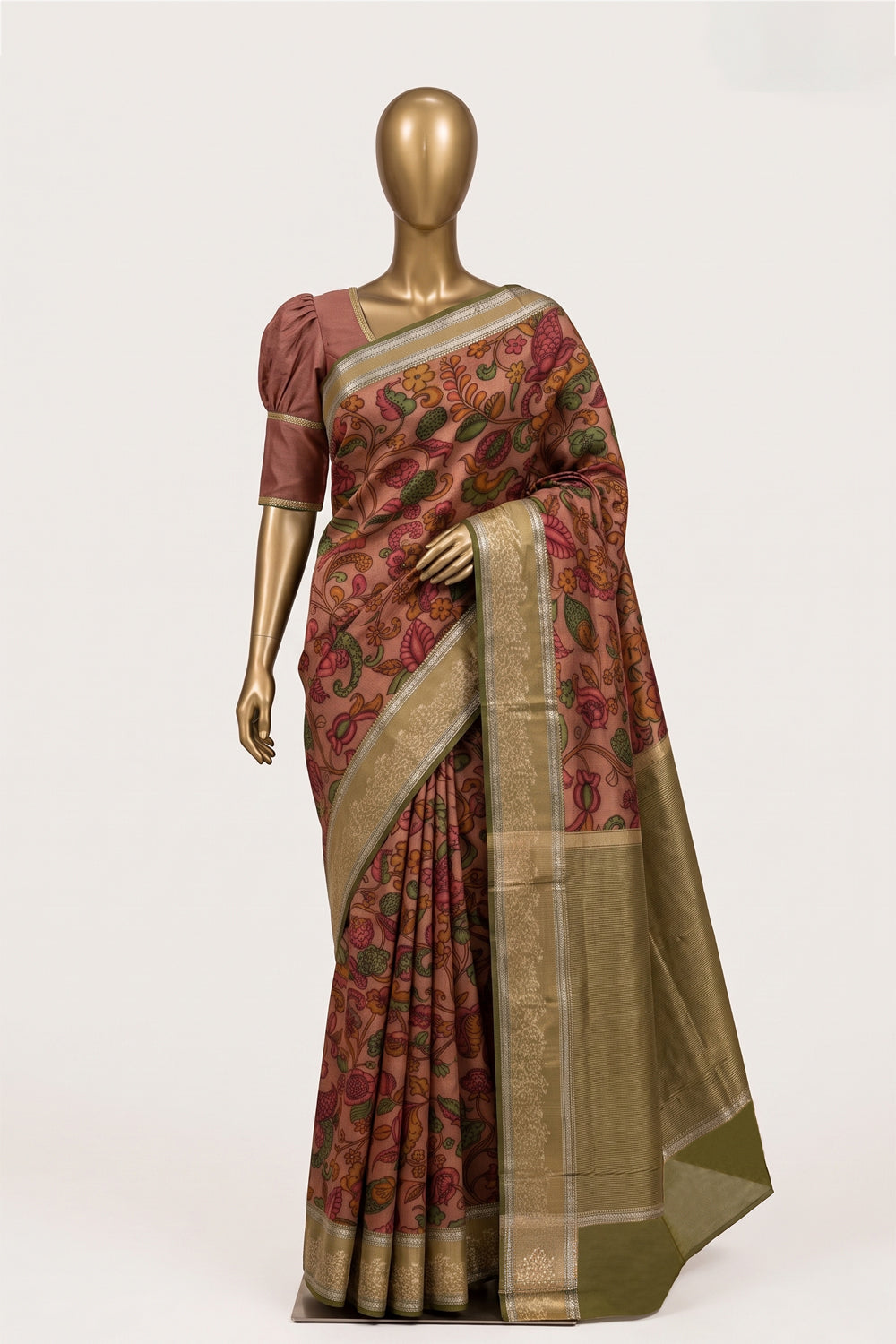 Image of Kalamkari Painting Saree