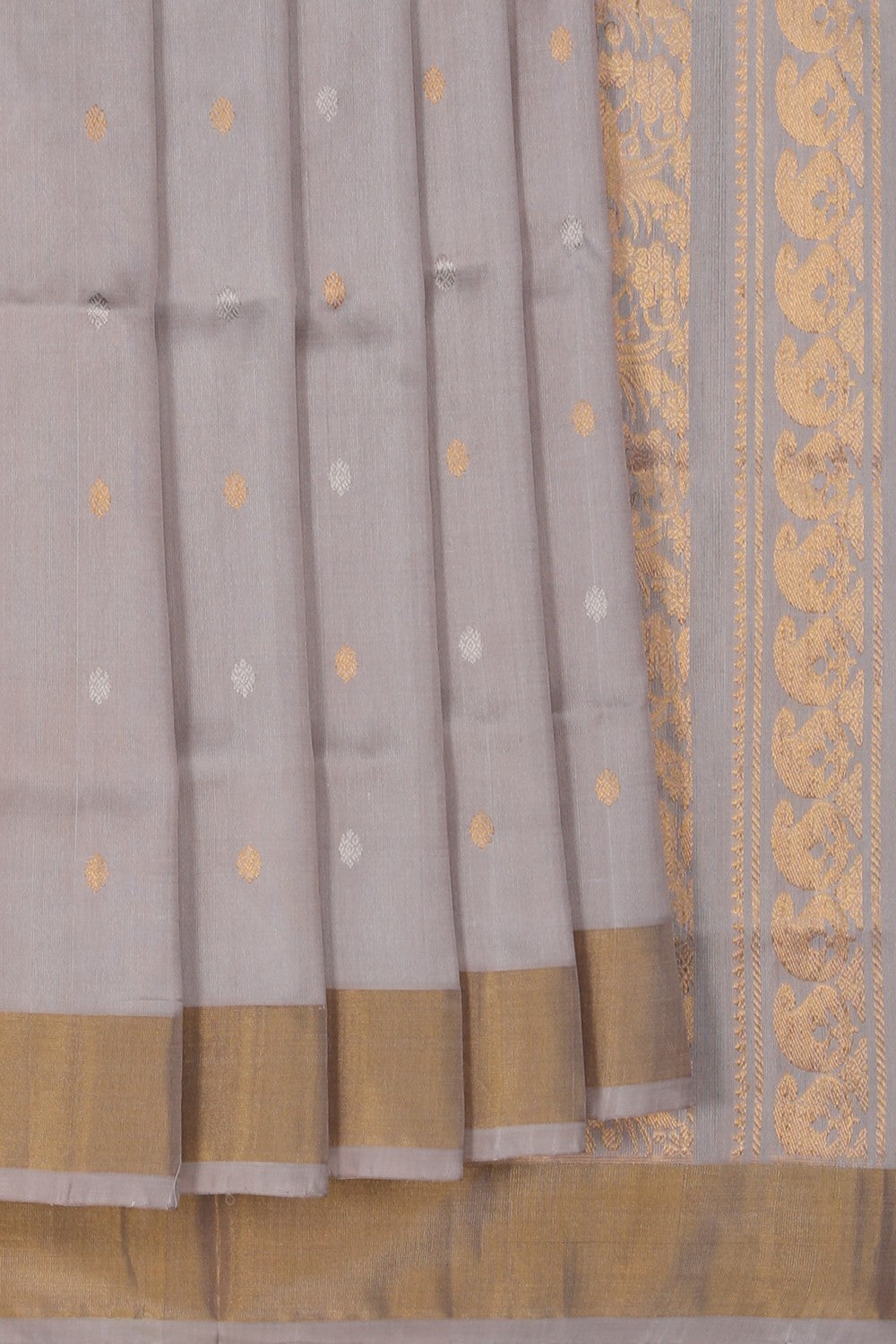 Image of Uppada Silk Grey Saree