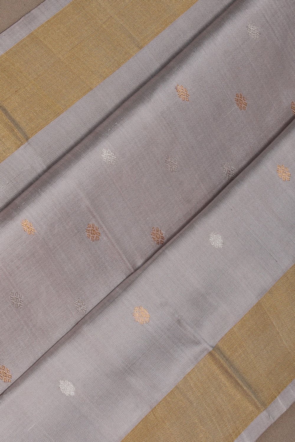 Image of Uppada Silk Grey Saree