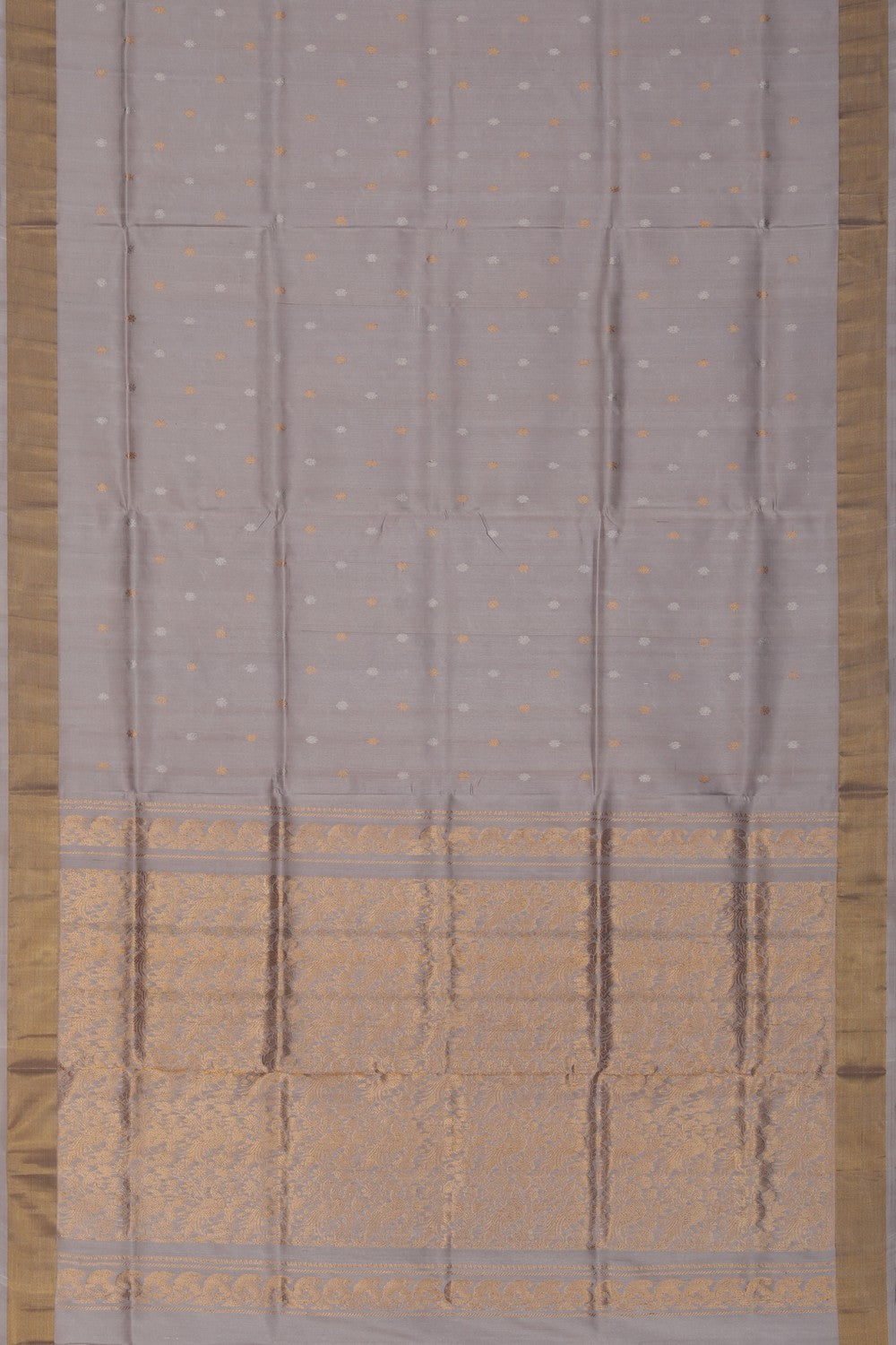 Image of Uppada Silk Grey Saree