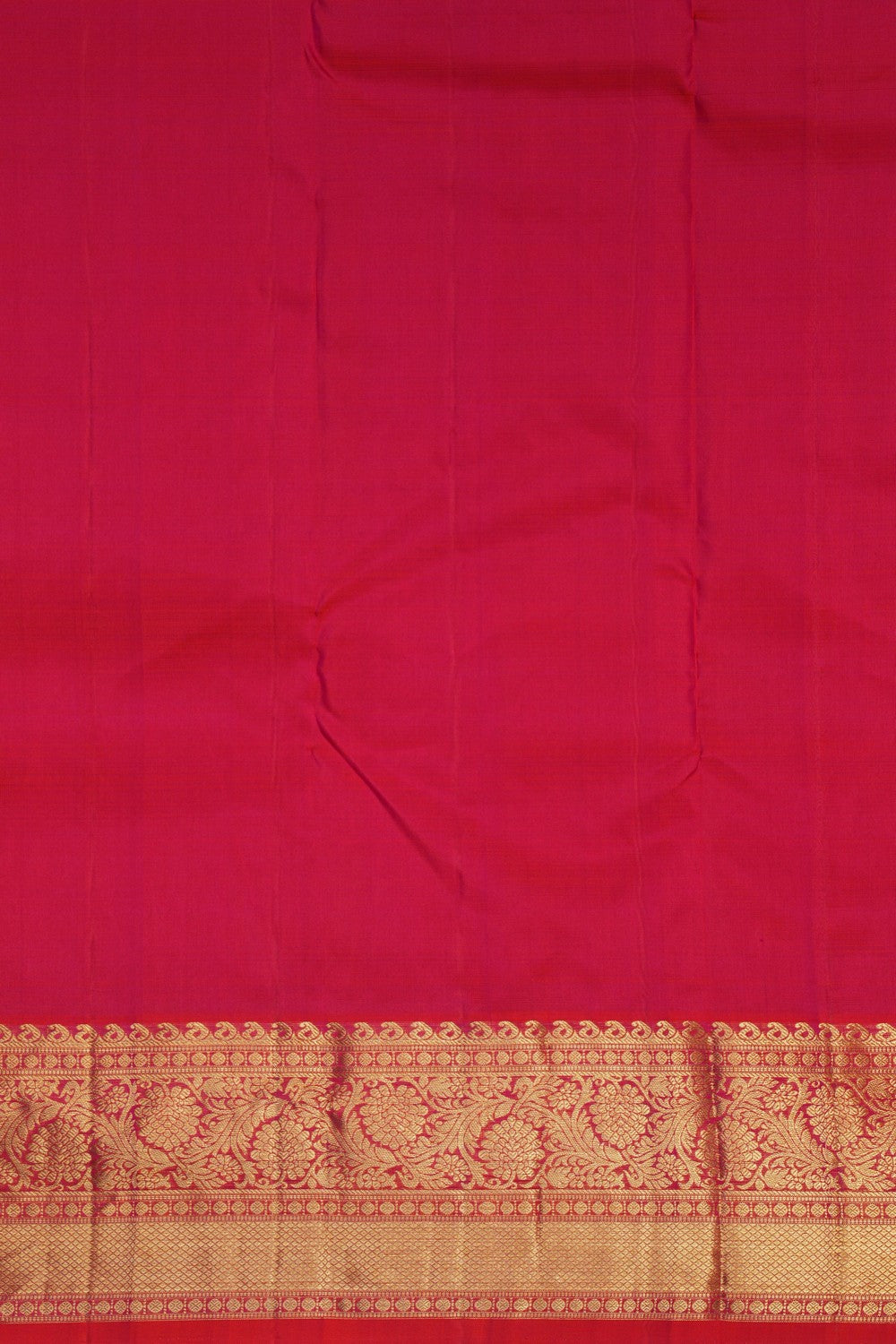 Image of South Silk Fuchsia-Pink Saree