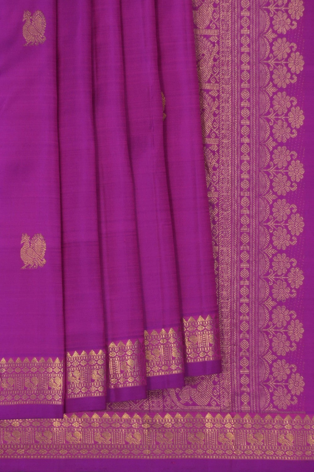 Image of South Silk Purple Saree