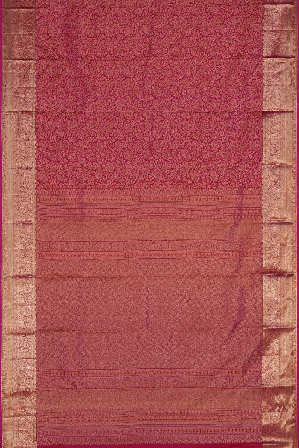 Image of South Silk Brocade Pink Saree