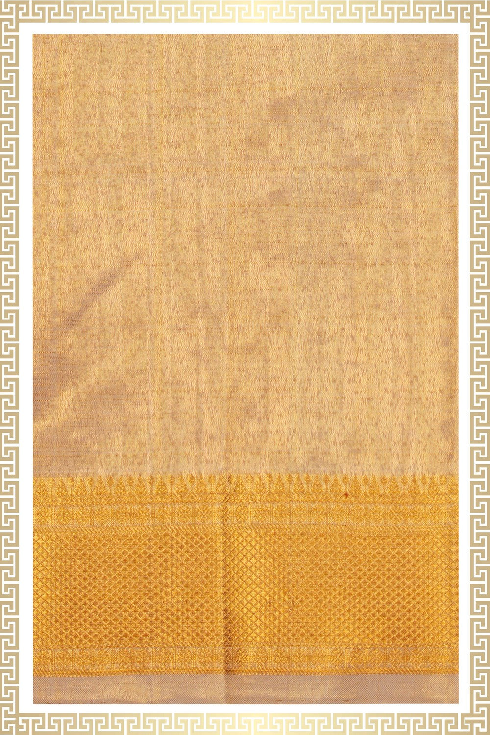Image of Kanchi Tissue Silk Dhoti With Kanduva (8 X 4)