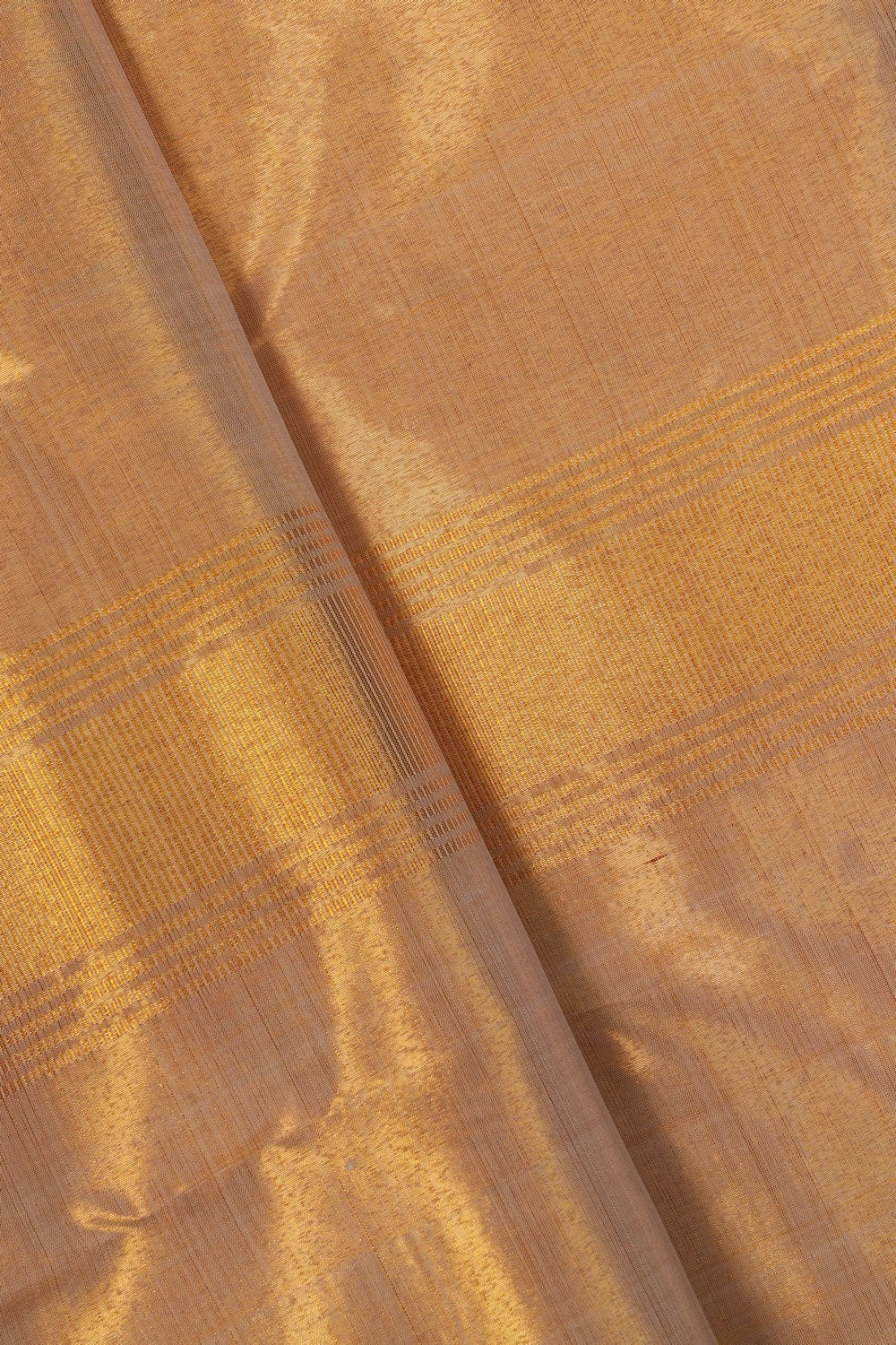 Image of Kanchi Tissue Silk Dhoti With Kanduva (8 X 4)