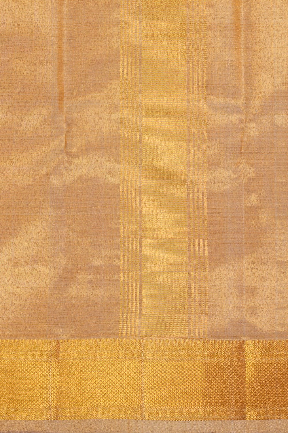 Image of Kanchi Tissue Silk Dhoti With Kanduva (8 X 4)