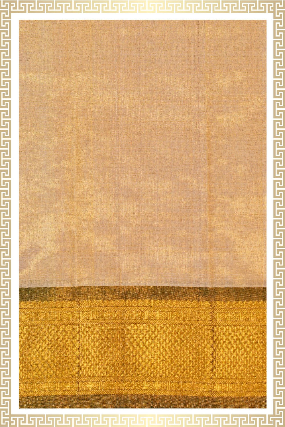 Image of Kanchi Tissue Silk Dhoti With Kanduva (8 X 4)