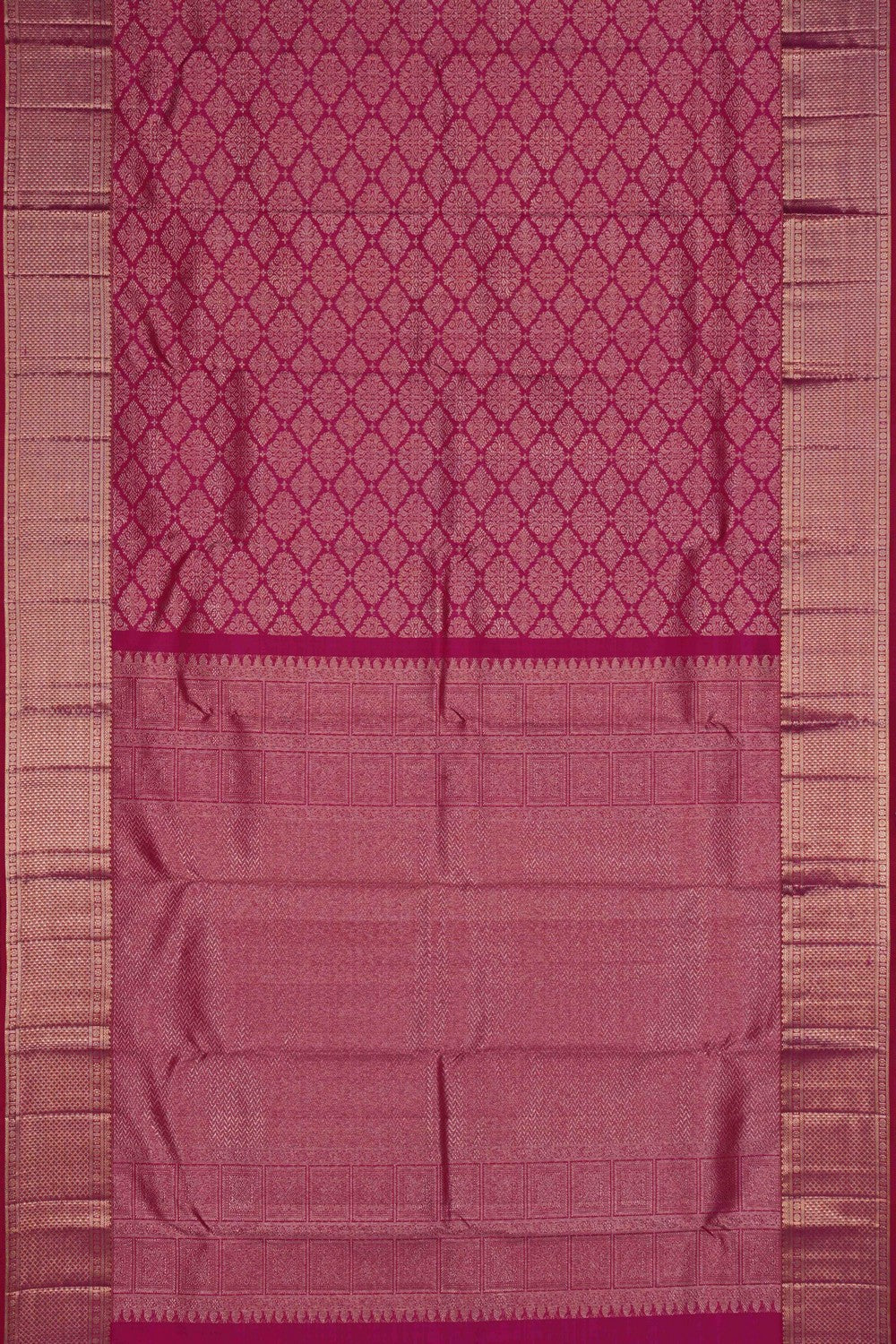 Image of Kanchipattu Brocade Pink Saree
