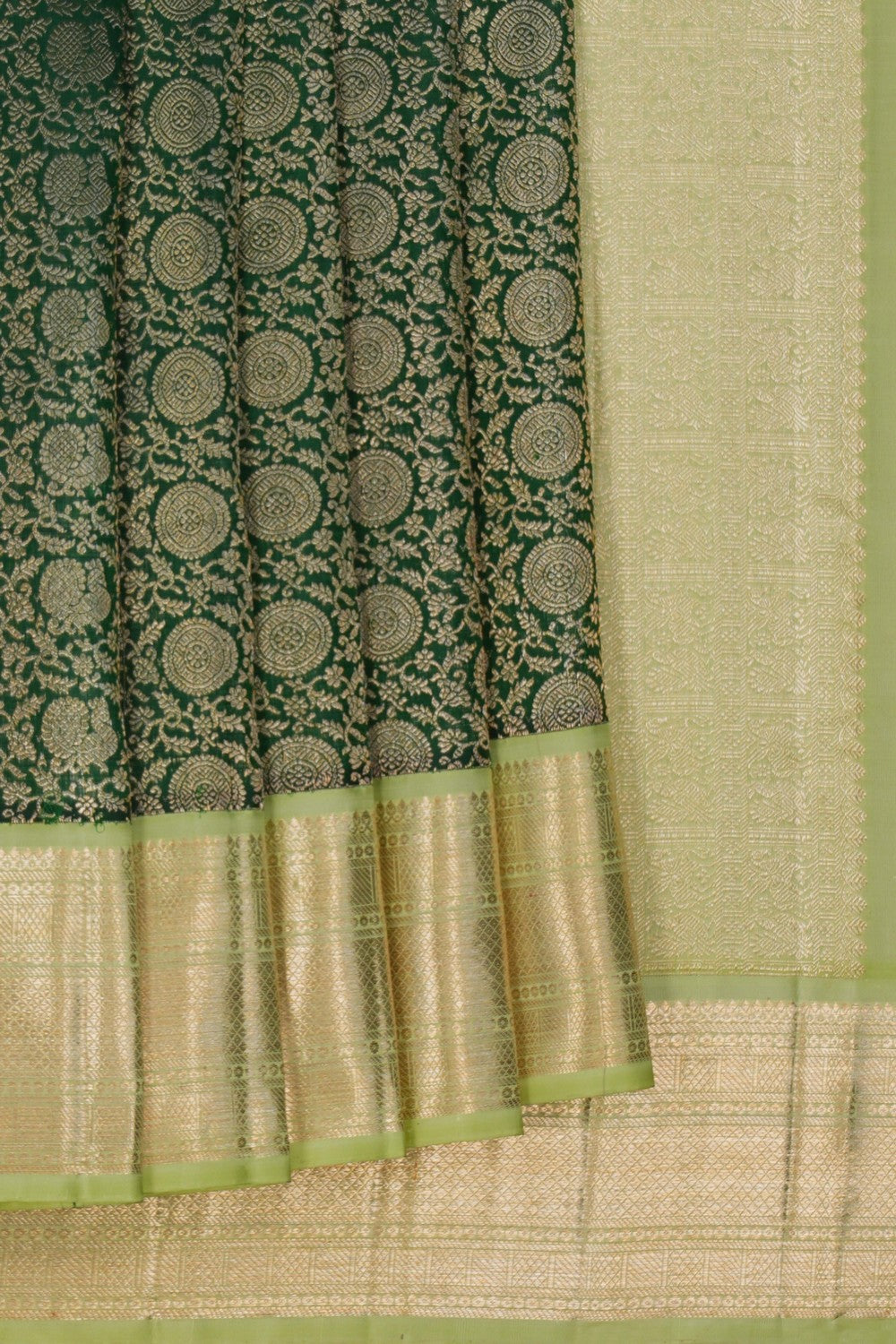 Image of Kanchipattu Brocade Green Saree