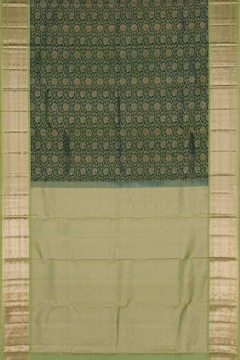 Image of Kanchipattu Brocade Green Saree