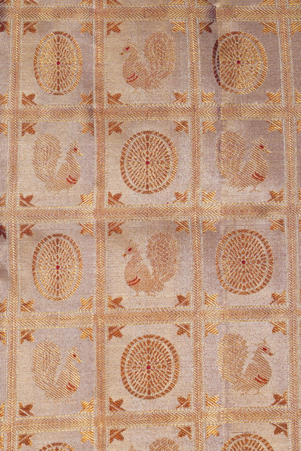 Image of Kanchipattu Tissue Brocade Gold Saree