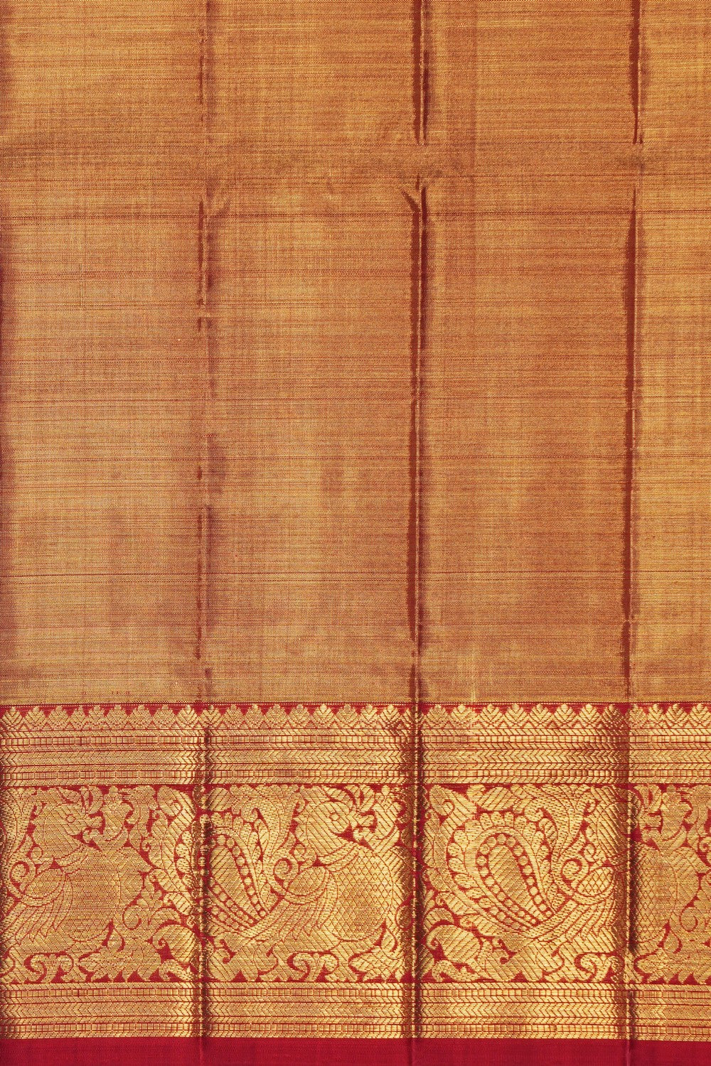 Image of Kanchipattu Tissue Brocade Gold Saree