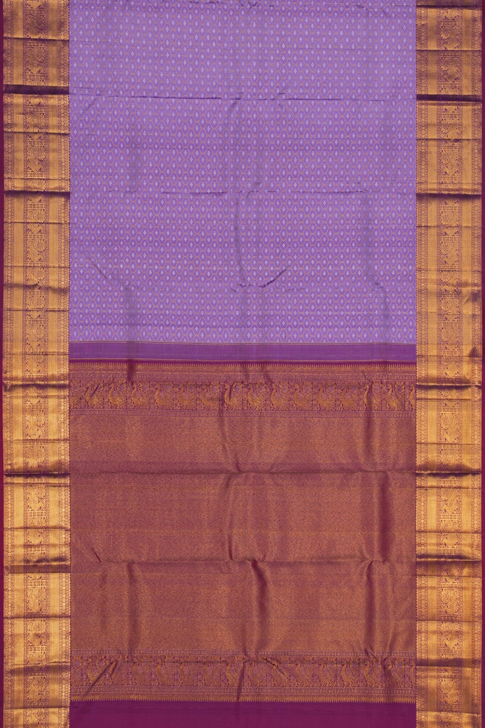 Image of Kanchipattu Brocade Purple Saree