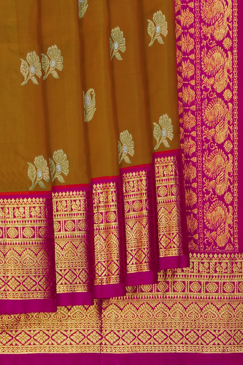 Image of Venkatagiri Mustard Saree