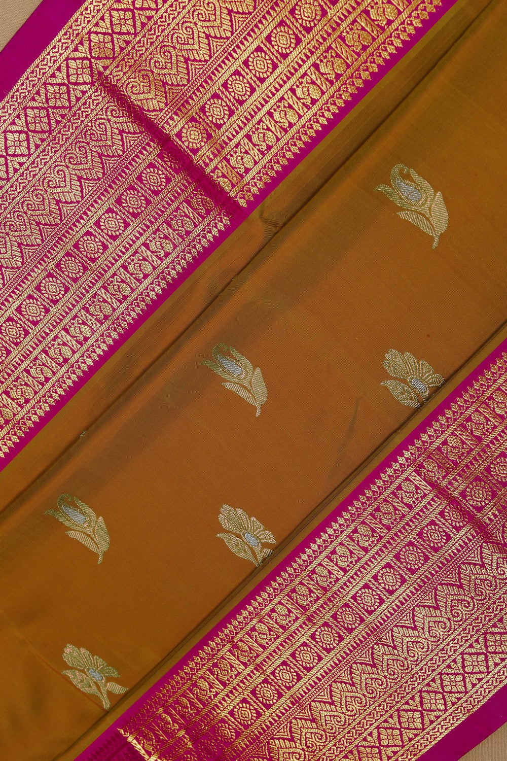 Image of Venkatagiri Mustard Saree