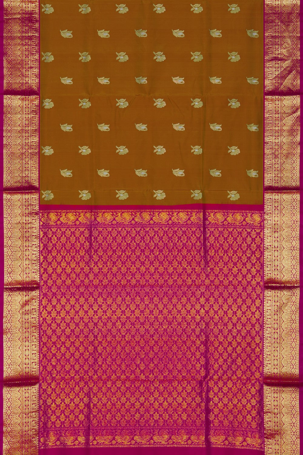 Image of Venkatagiri Mustard Saree