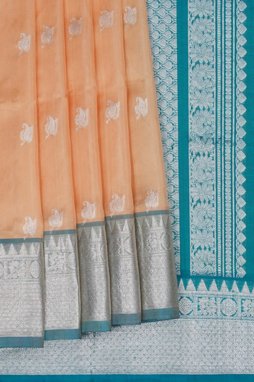 Image of Venkatagiri Classy Beige Saree