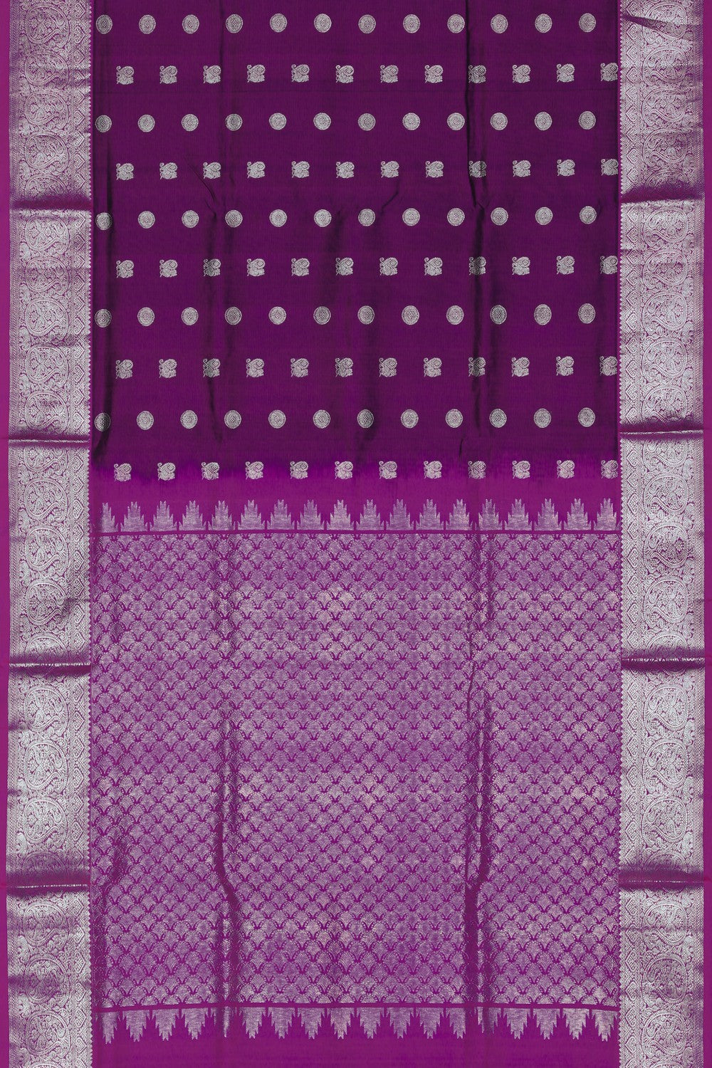 Image of Venkatagiri Purple Saree