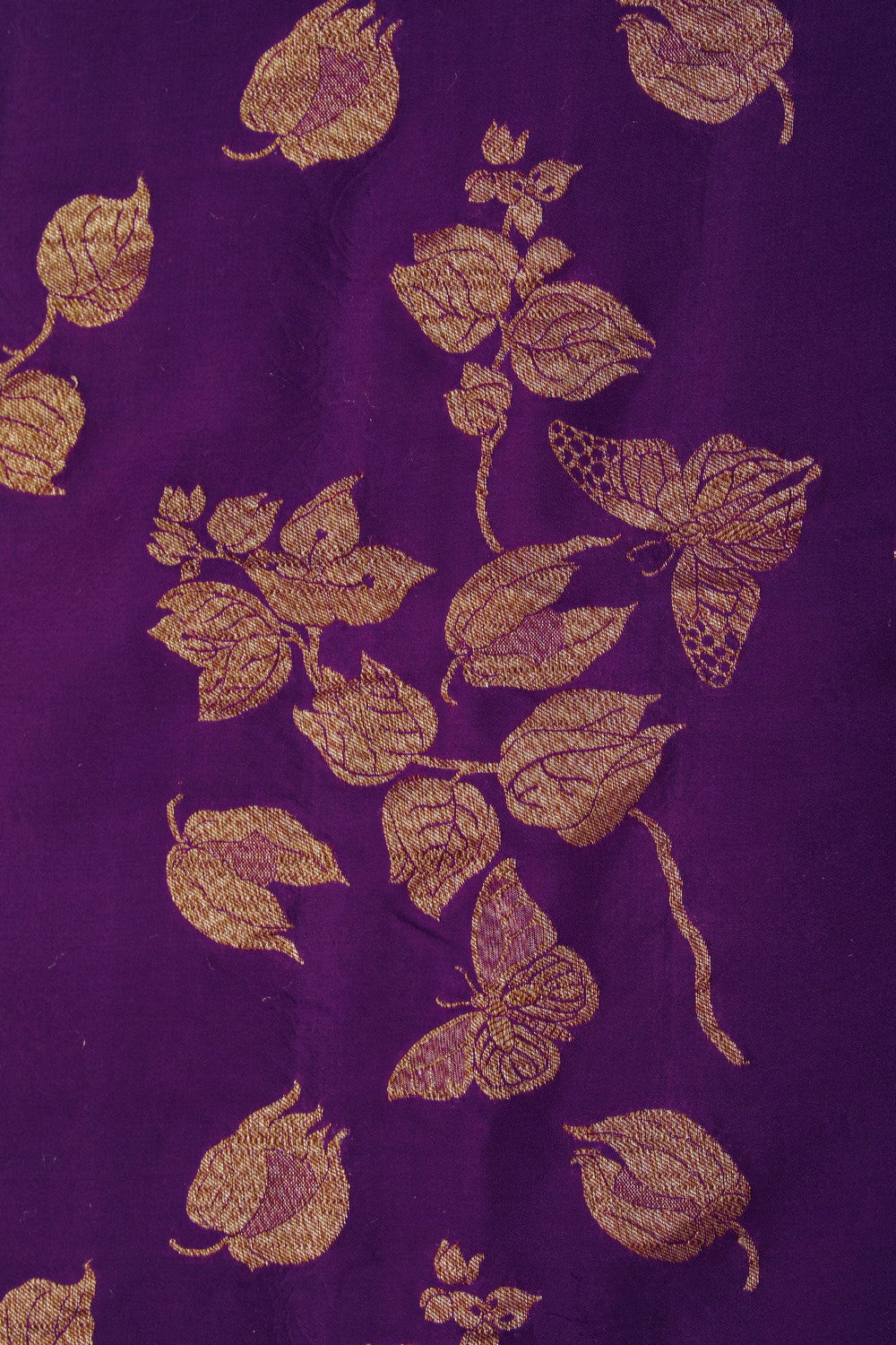 Image of Banarasi Crepe Violet Saree