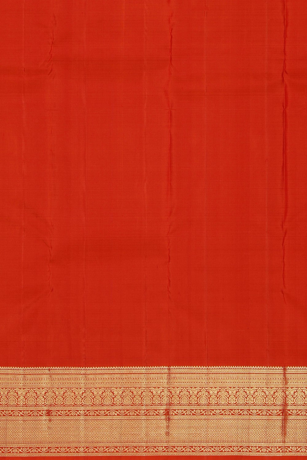 Image of Kanchipattu Sunset Orange Saree