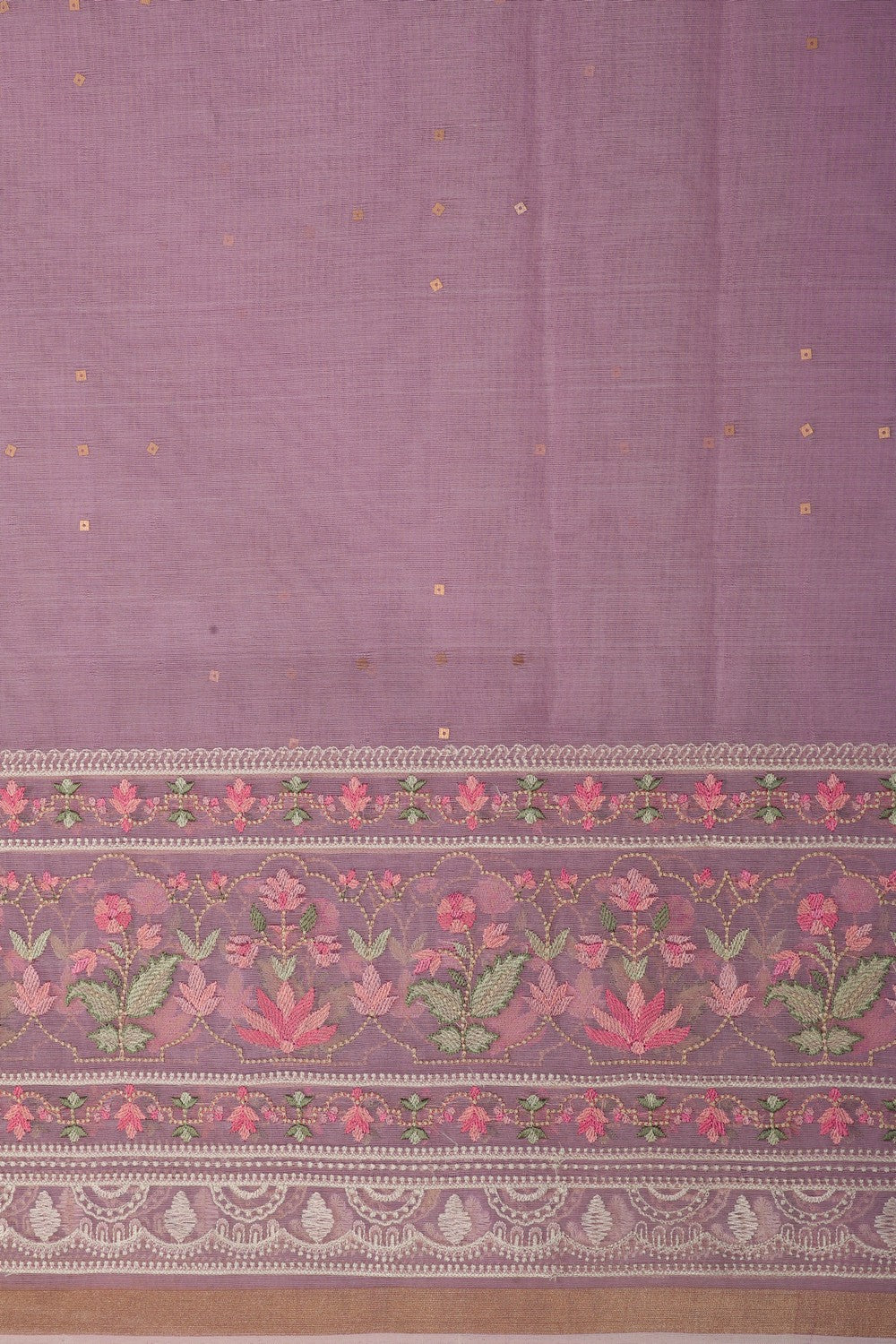Image of Kora Silk Embroidery Saree