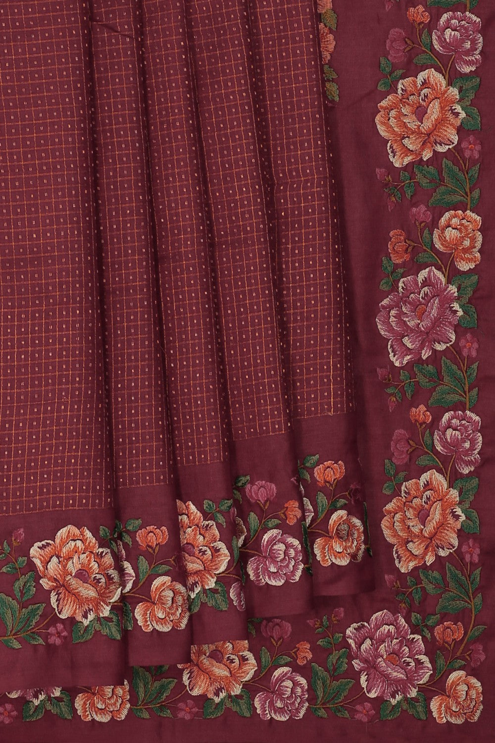 Image of A Tussar Embroidery Saree