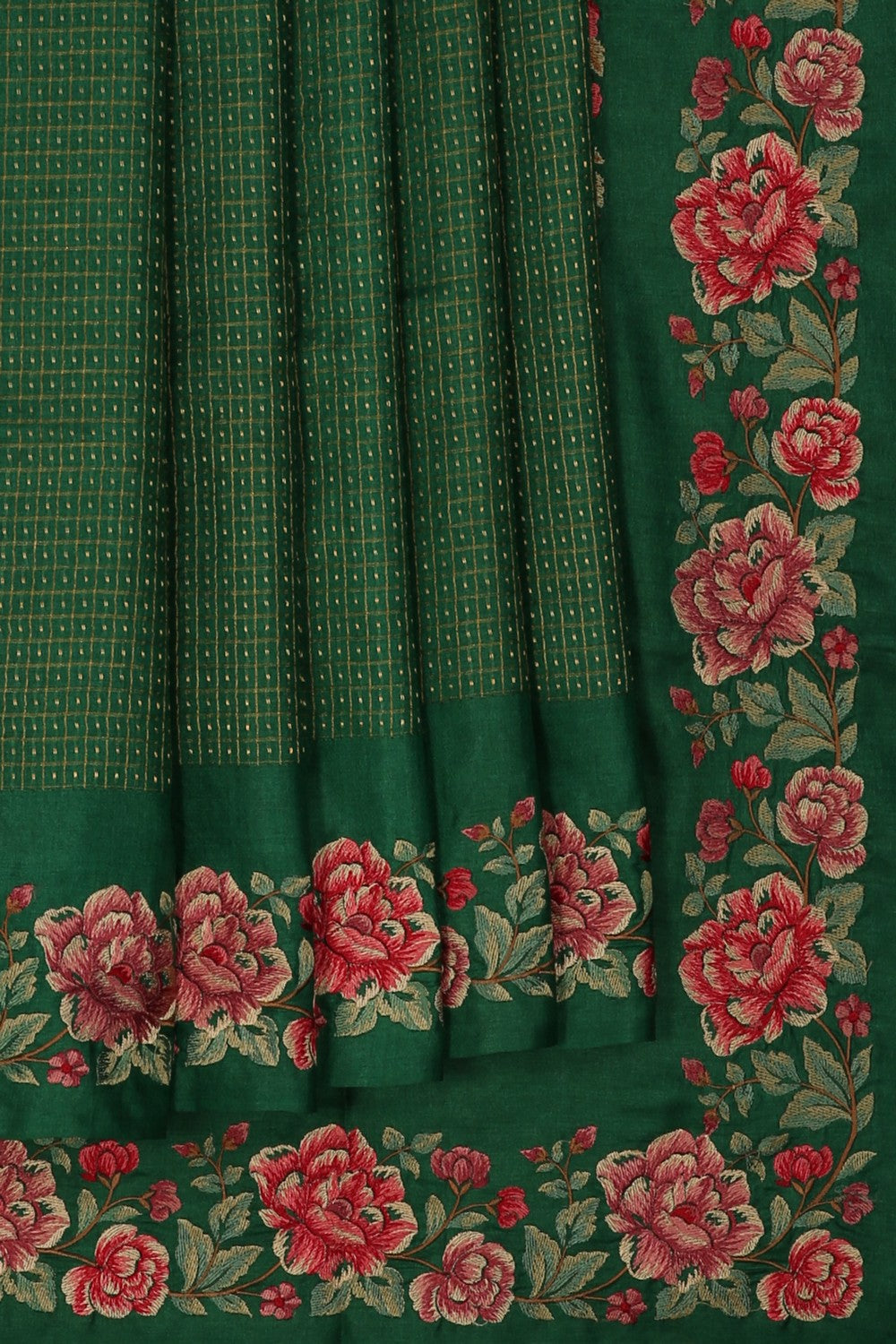 Image of A Tussar Embroidery Saree