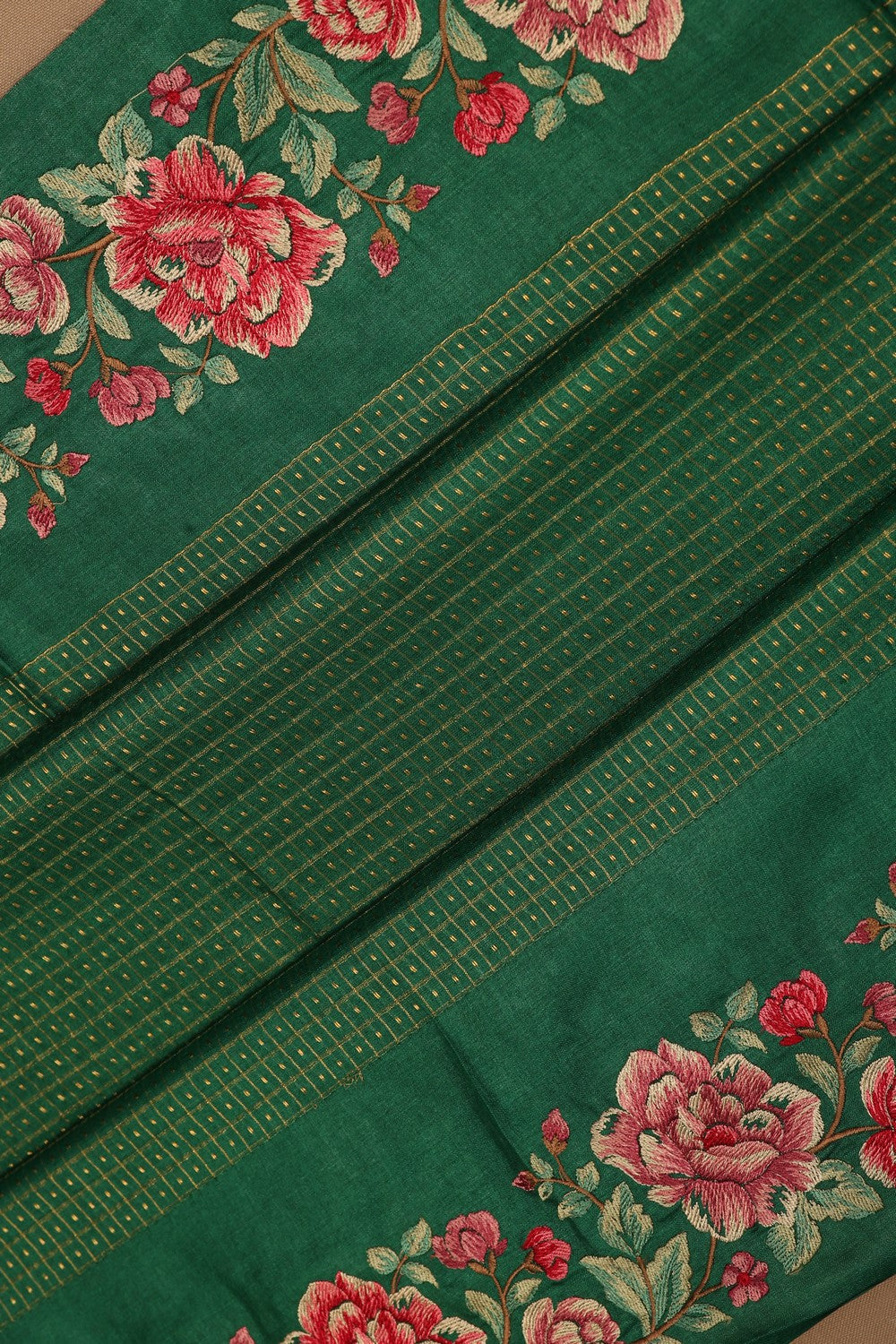 Image of A Tussar Embroidery Saree