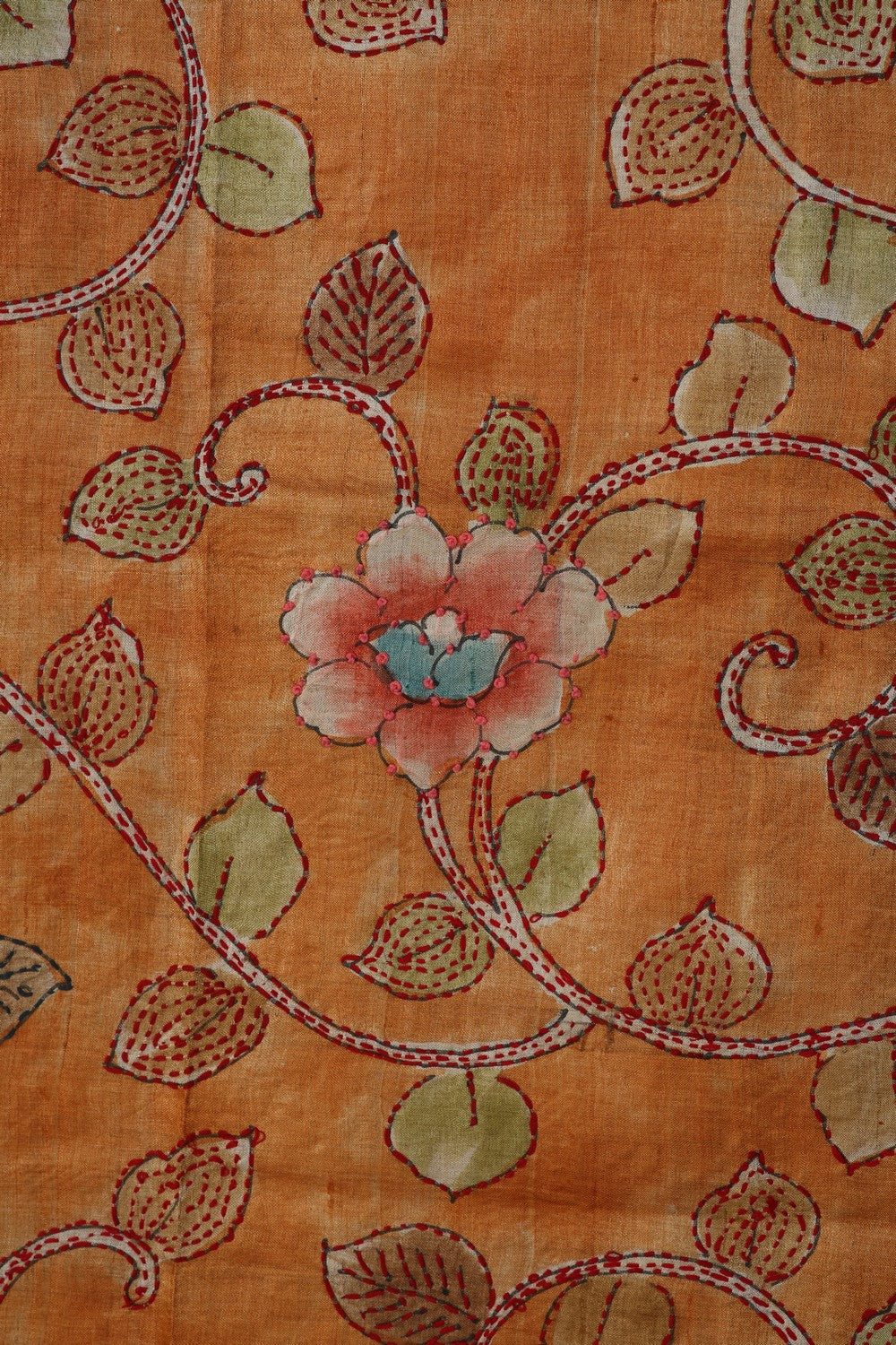 Image of A Tussar Silk Embroidery Saree