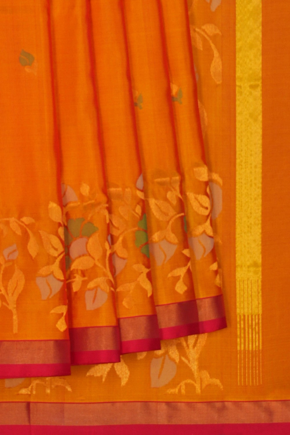 Image of Uppada Silk Mustard Saree