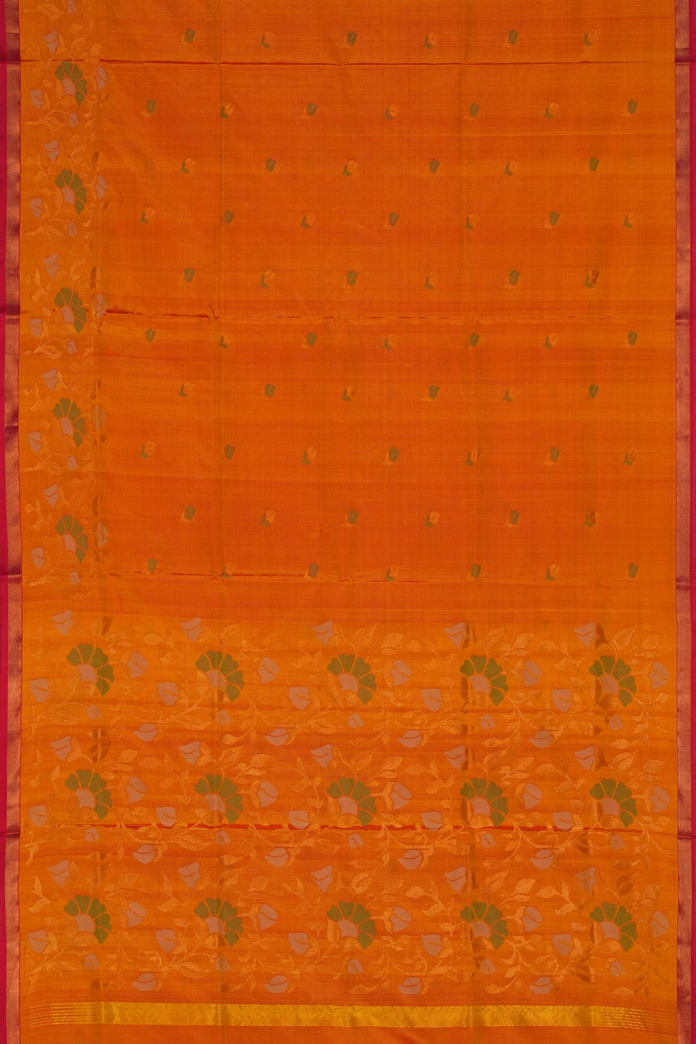 Image of Uppada Silk Mustard Saree