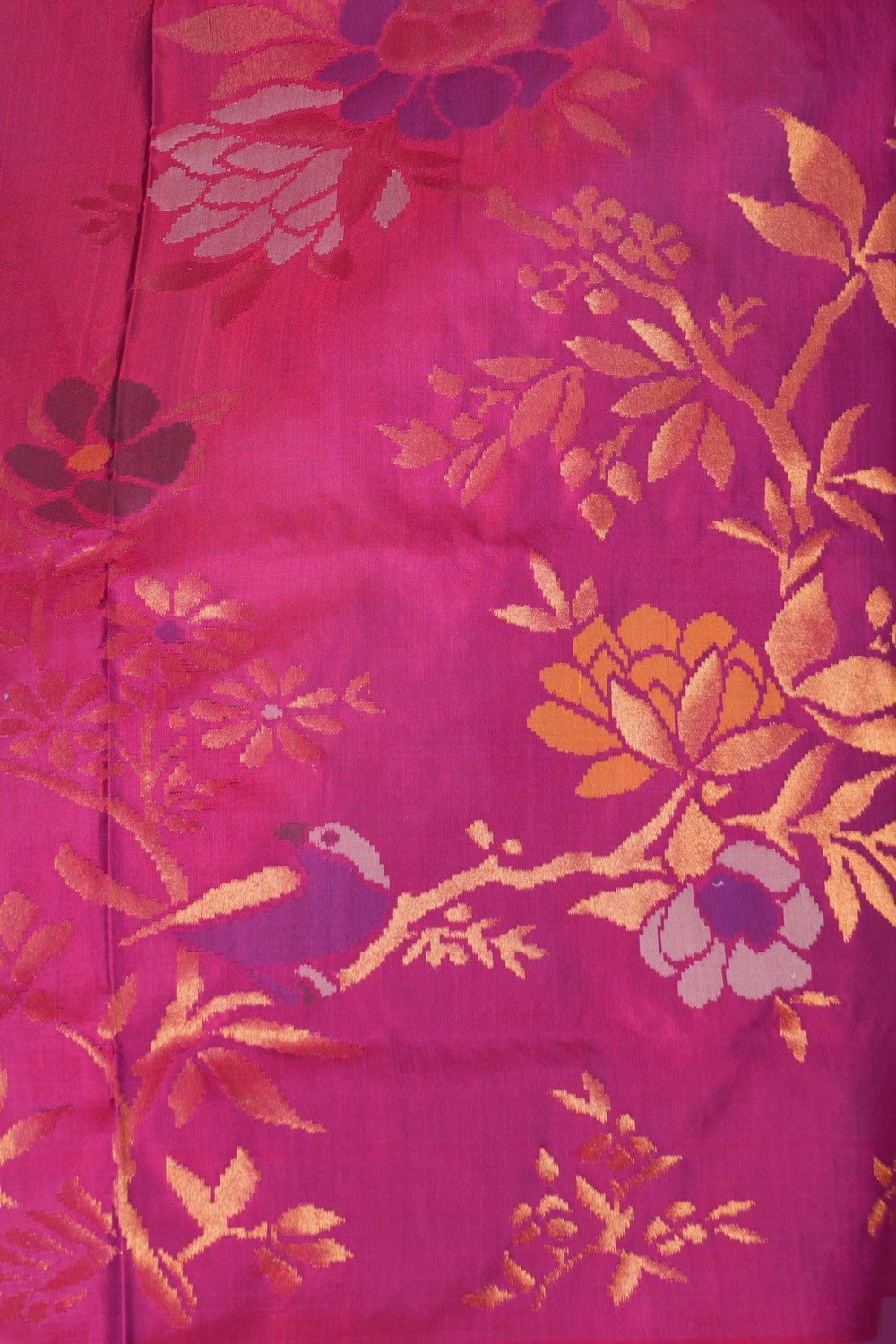Image of Uppada Silk Plum-Pink Saree