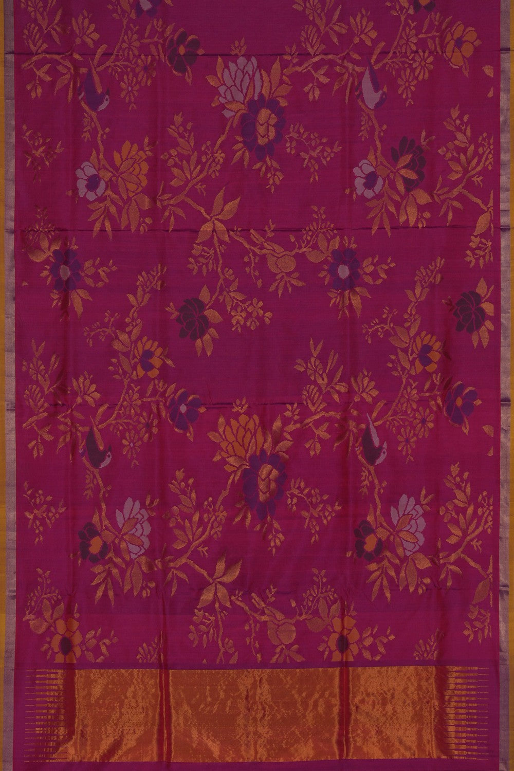 Image of Uppada Silk Plum-Pink Saree