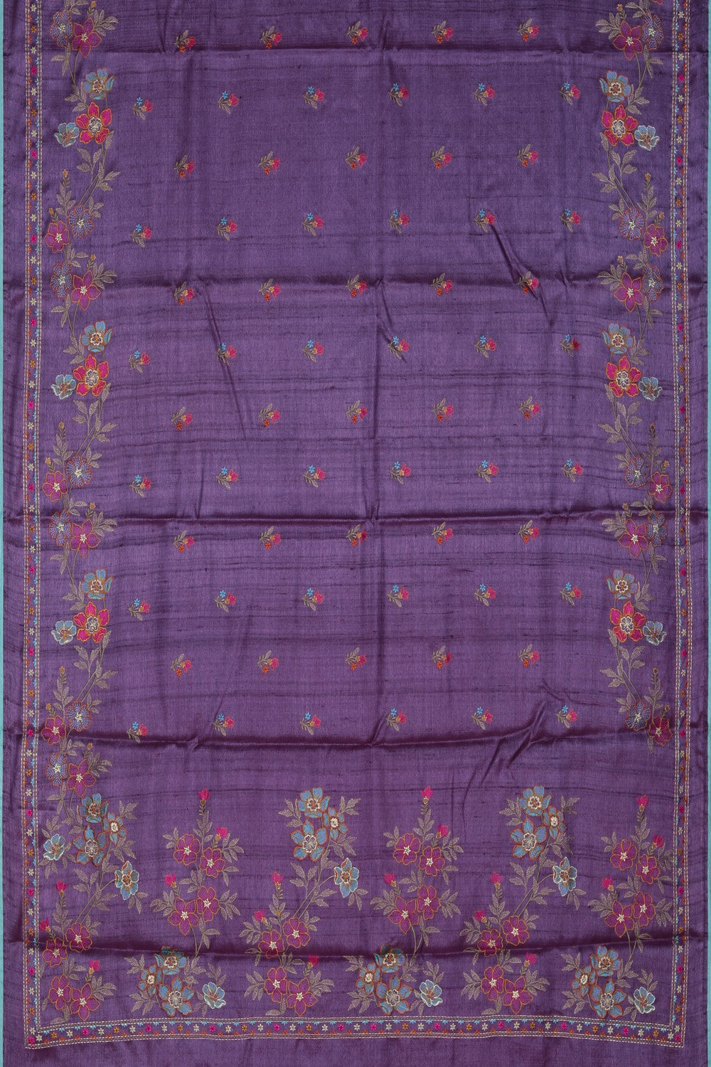 Image of A Tussar Embroidery Saree