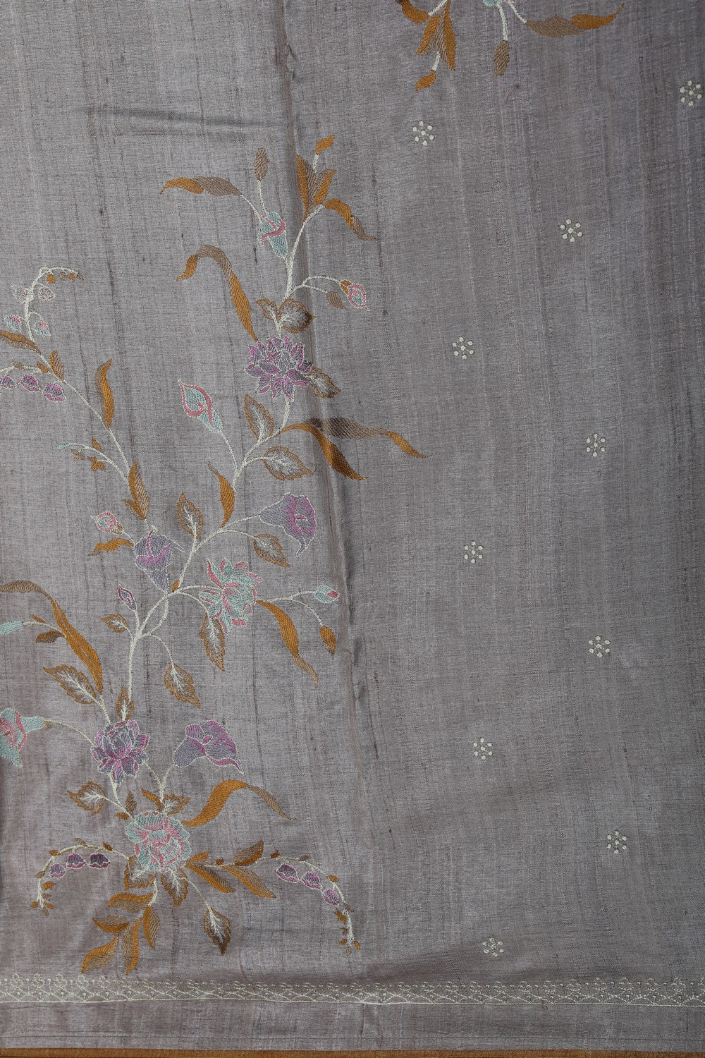 Image of A Tussar Embroidery Saree