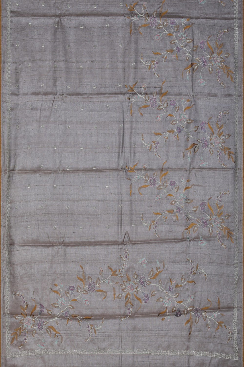 Image of A Tussar Embroidery Saree