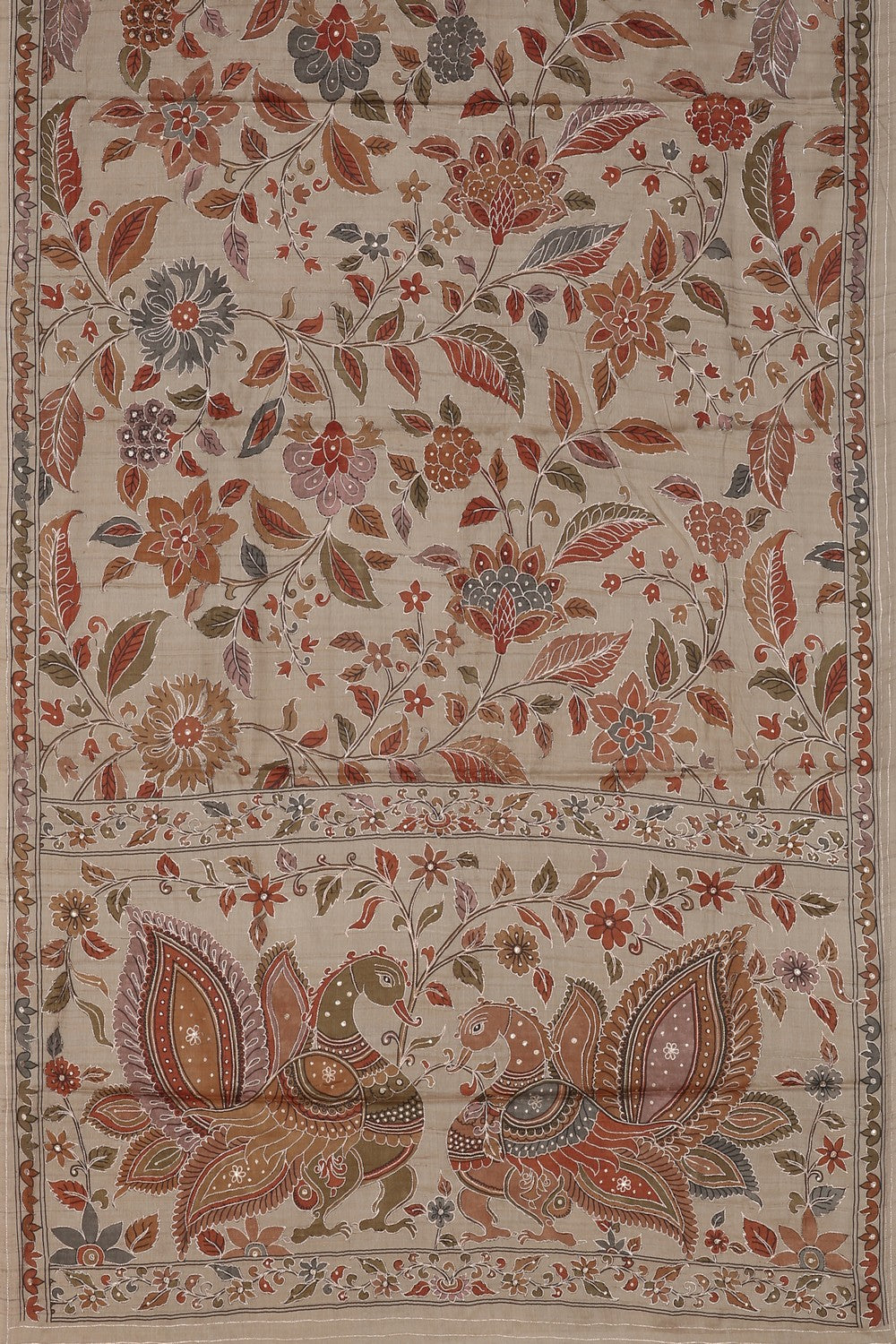 Image of A Tussar Embroidery Saree